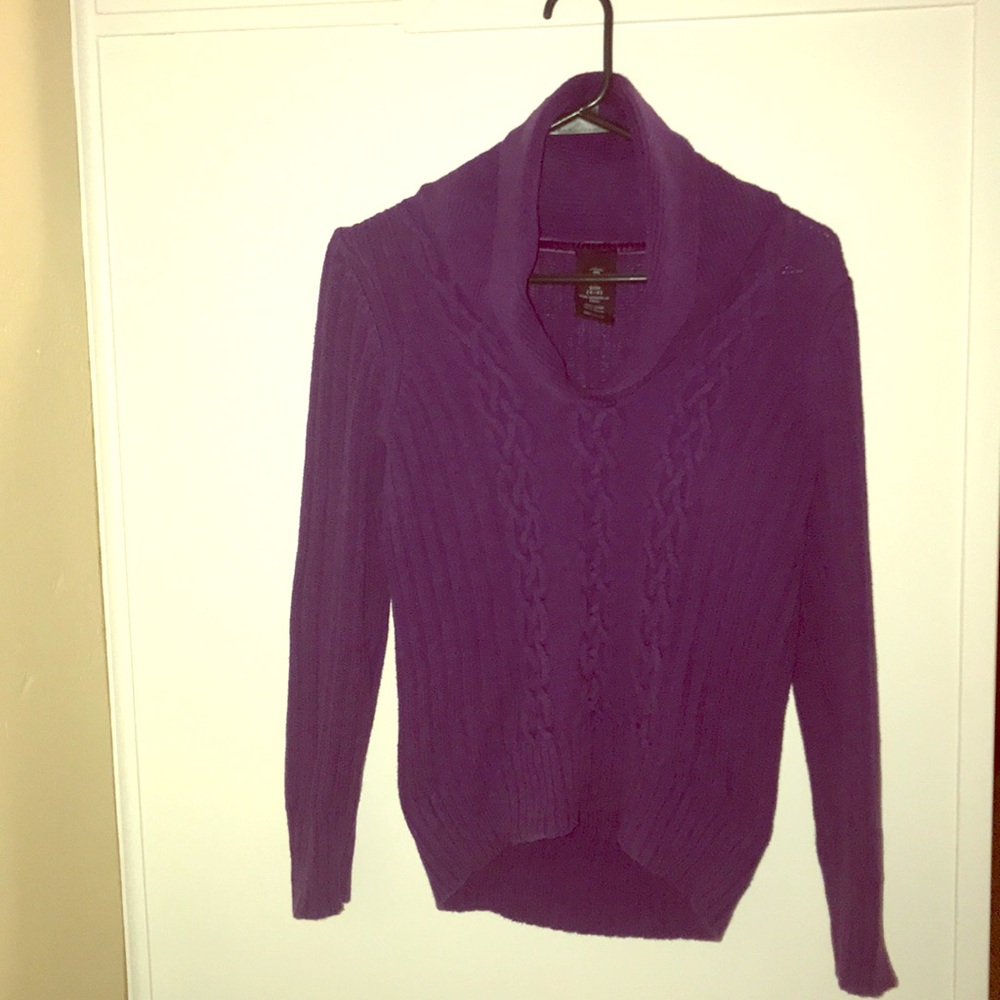 Purple long sleeve shirt